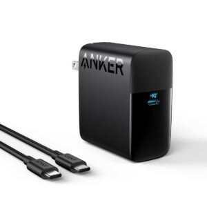Cargador Anker 100W USB C Para PC Macbook Pro Air iPad Color Negro