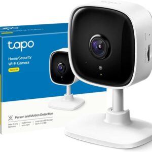 Tapo TP-Link Cámara Seguridad 2K Wi-Fi C110 Detecta Movimiento Audio Bidireccional Sirena Visión Nocturna