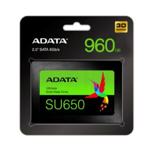 Disco Sólido SSD Interno Adata Ultimate SU650 960GB Negro